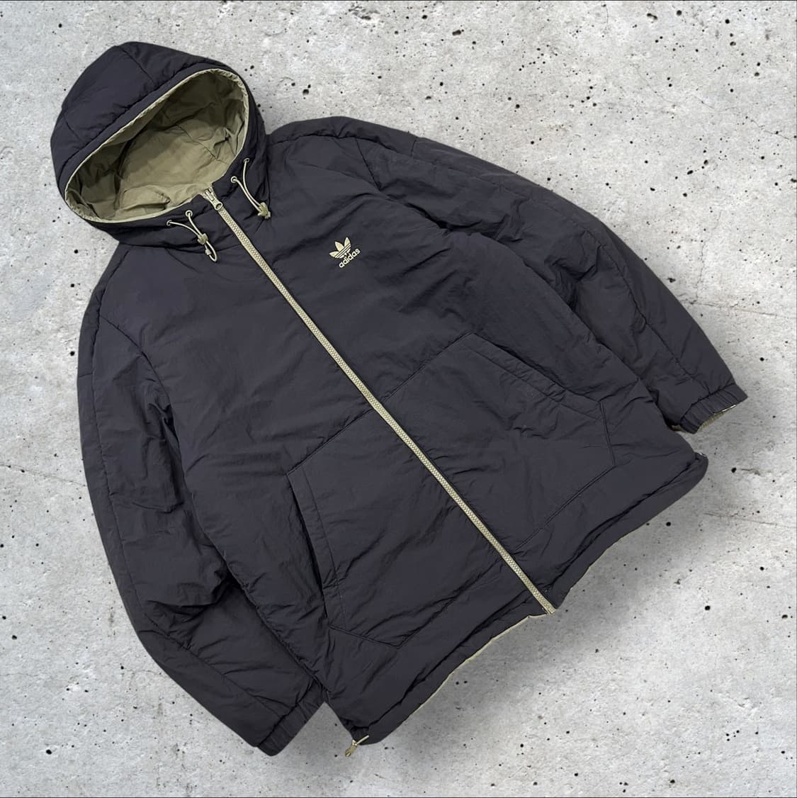 [3XL] 아디다스 락업 패티드 리버시블 후드 점퍼 A339 상품이미지2