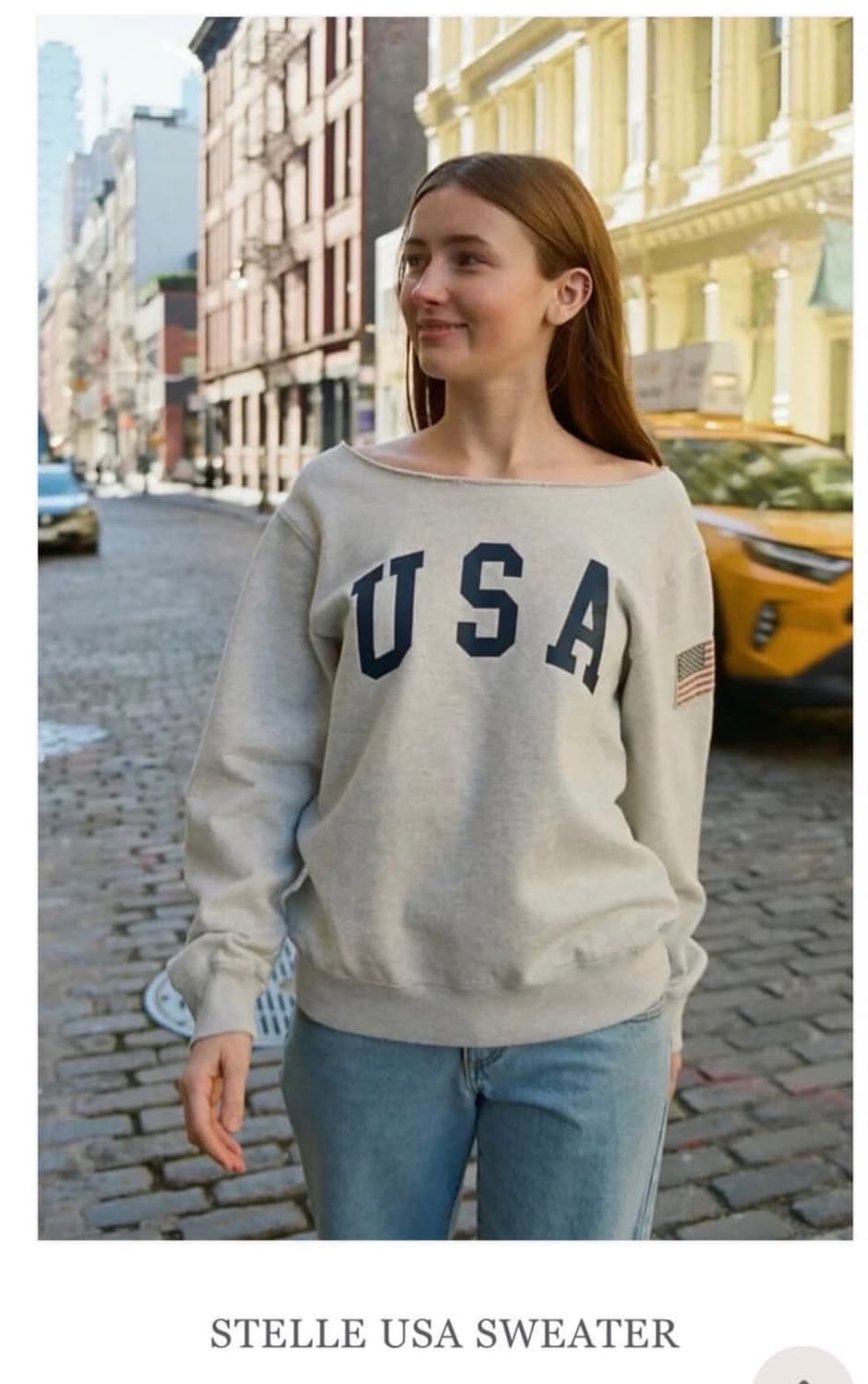 브랜디멜빌 usa 원숄더 맨투맨 상품이미지2