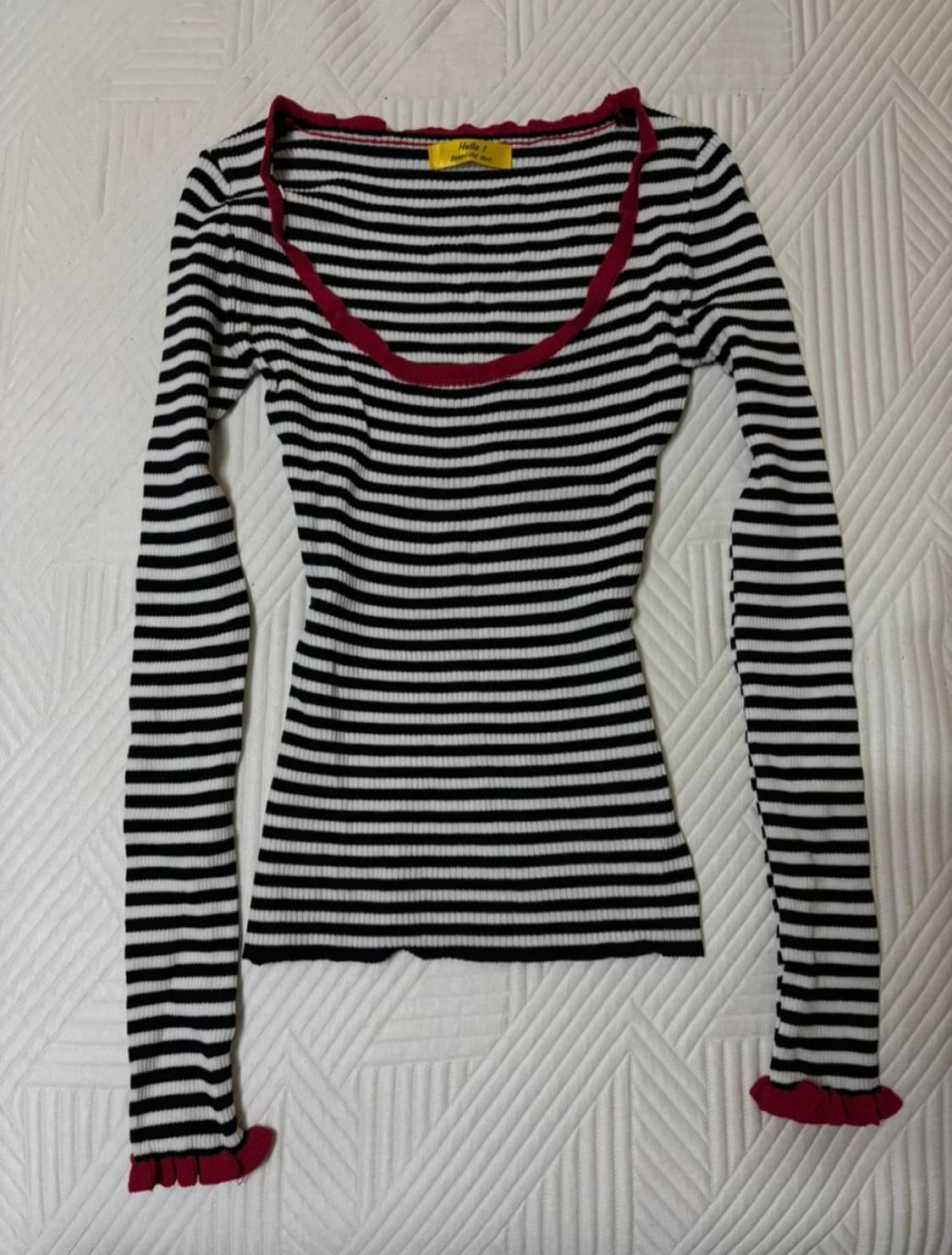 빈티지 스트라이프 긴팔 티셔츠 상품이미지1