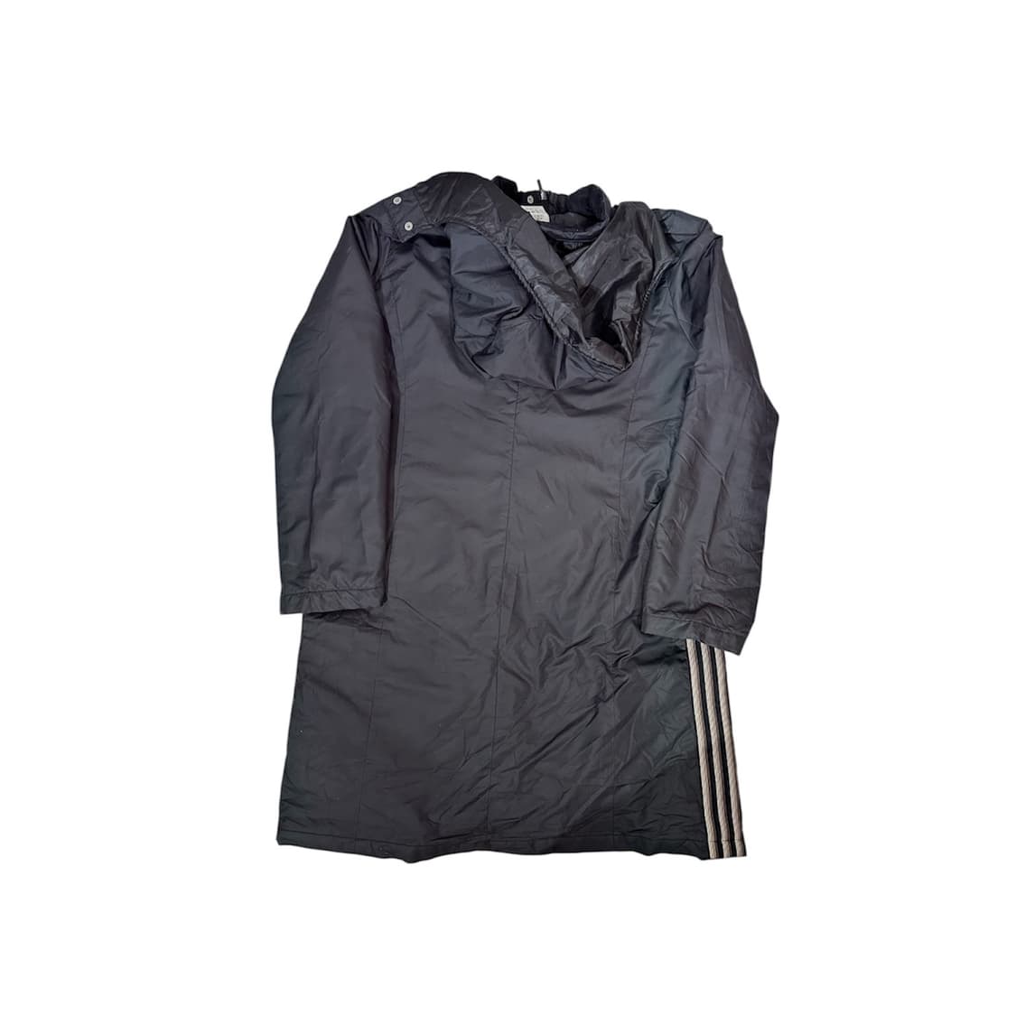 아디다스 블랙 롱패딩 삼선 후드 바람막이 자켓 M 상품이미지6