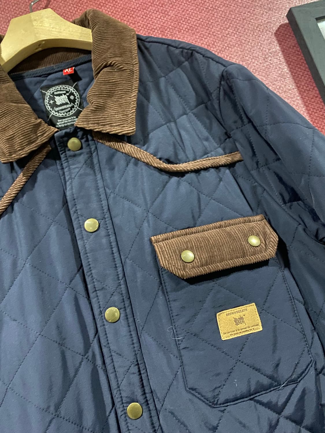 브라운브레스 퀼팅 자켓 XL 네이비 상품이미지2