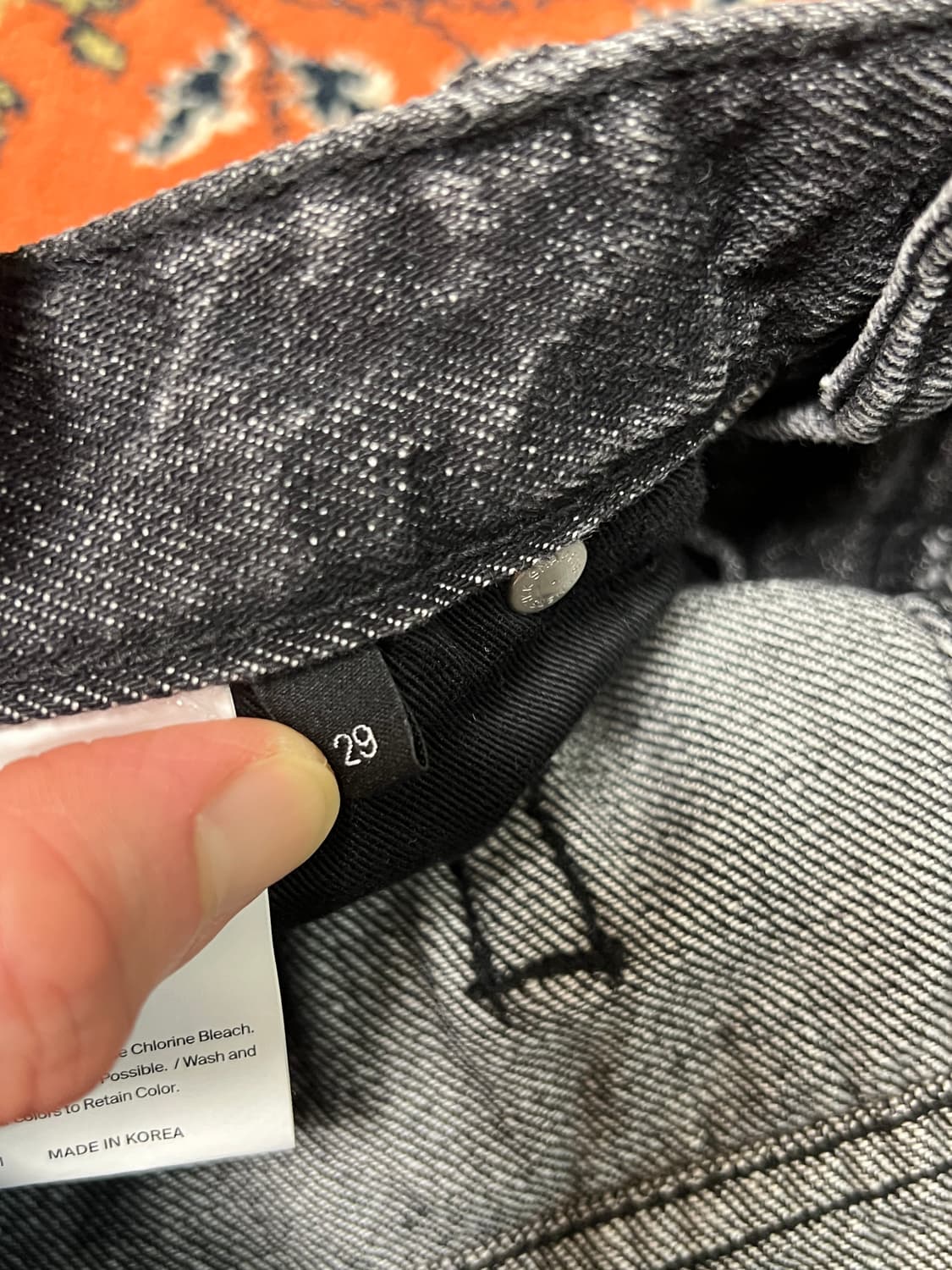 [29] 모드나인 MOD7W 흑청 와이드 데님 상품이미지6