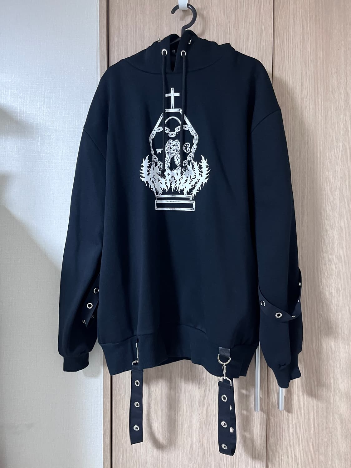 kry clothing 하네스 벨트 후드티 지뢰계 서브컬쳐 상품이미지2