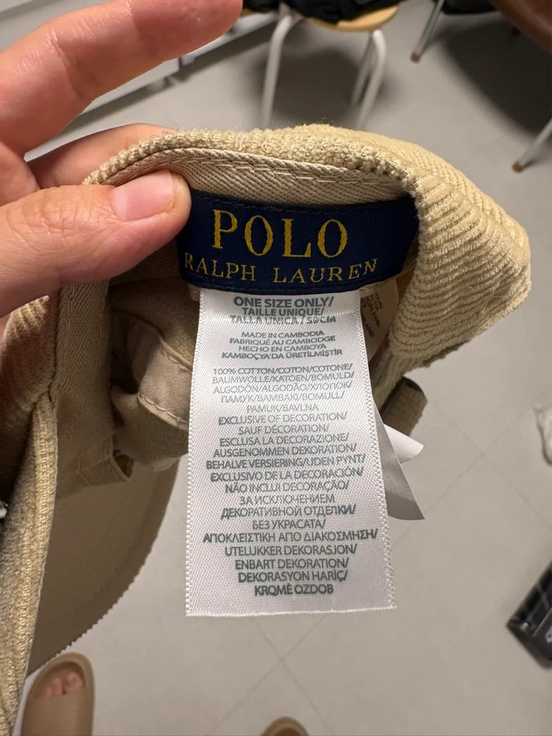 폴로 랄프로렌 코듀로이 볼캡 상품이미지2