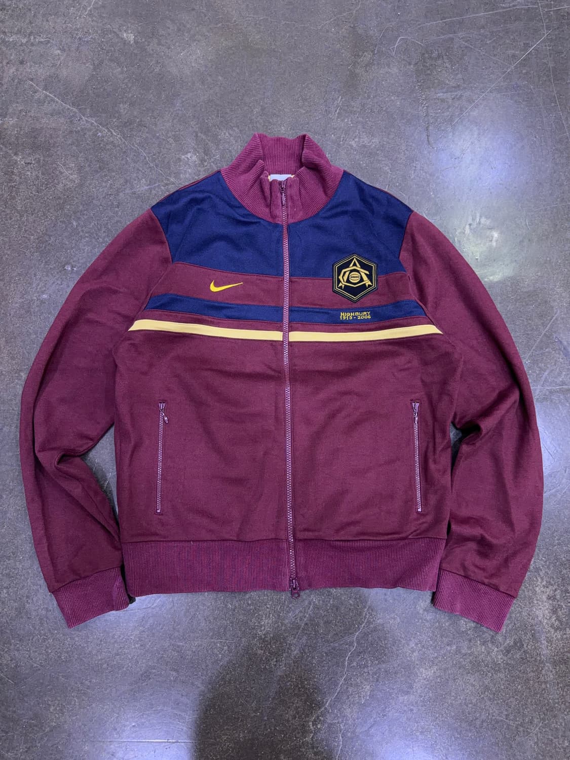 나이키 아스날 아스널 하이버리 버건디 트랙탑 져지 자켓 M 상품이미지1