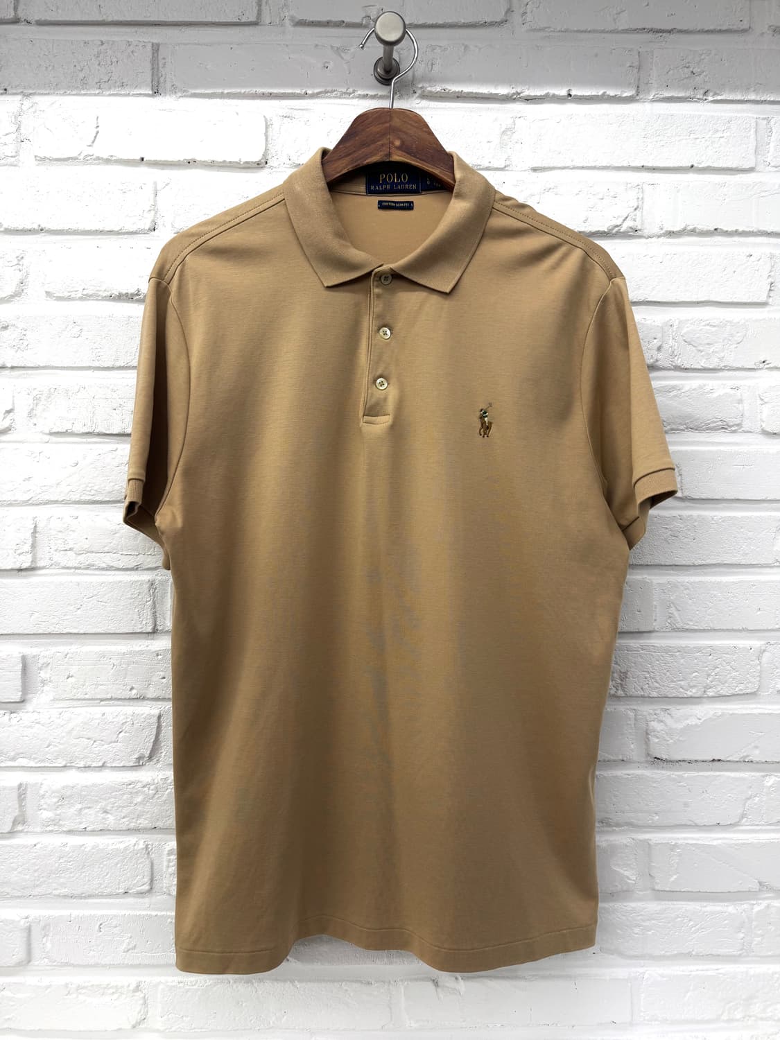 폴로 베이지 커스텀 슬림핏 pk 반팔티 상품이미지3