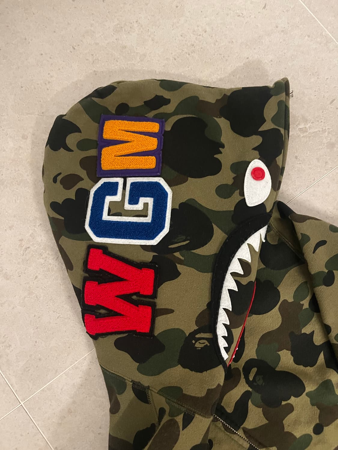 베이프 후드집업 L 상품이미지3