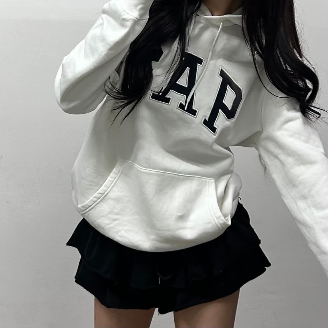 Gap 갭 화이트 폭닥 스웻 셔츠 후드티(M) 상품이미지3