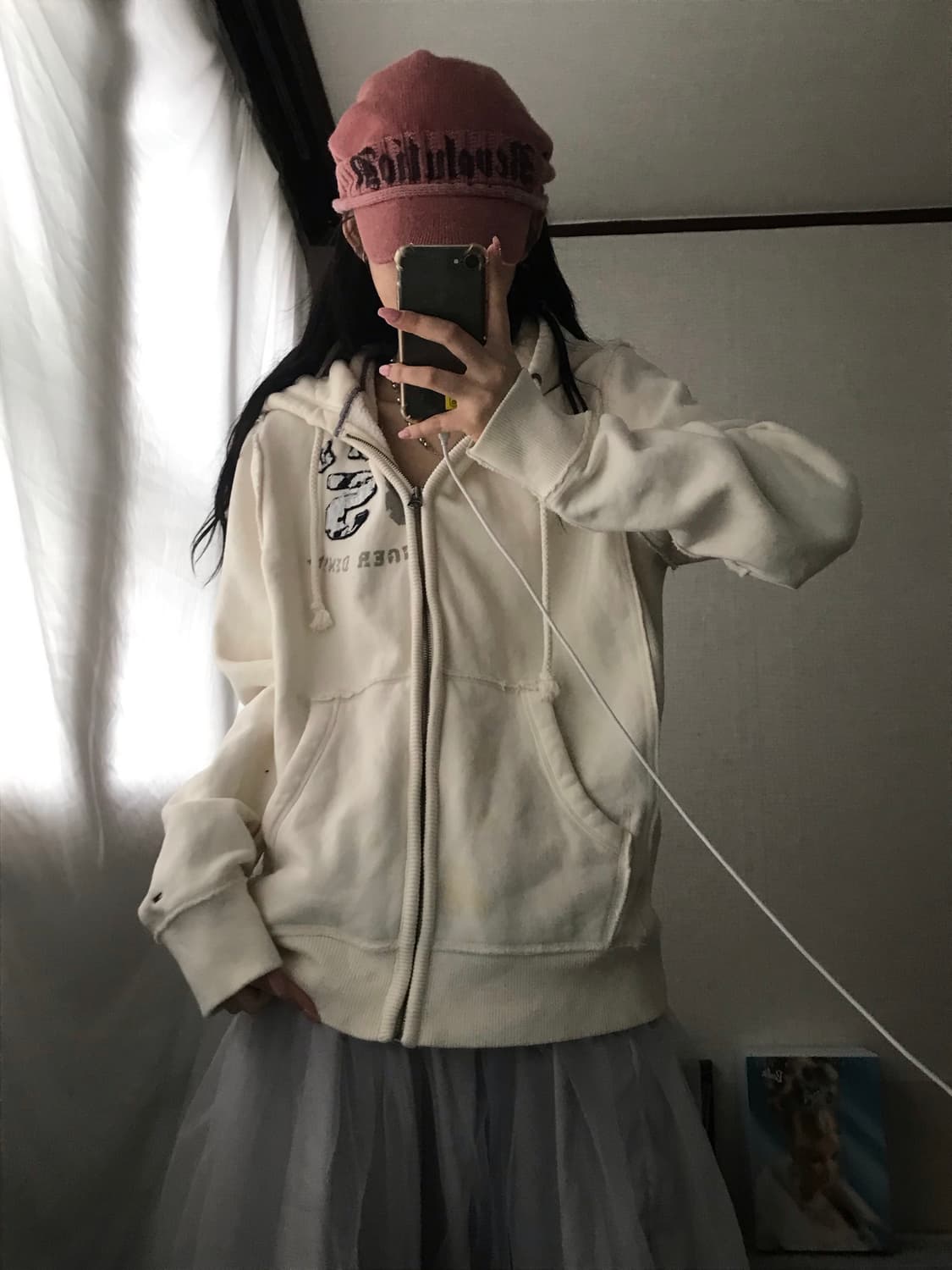 타미힐피거 아이보리 후드집업 상품이미지1