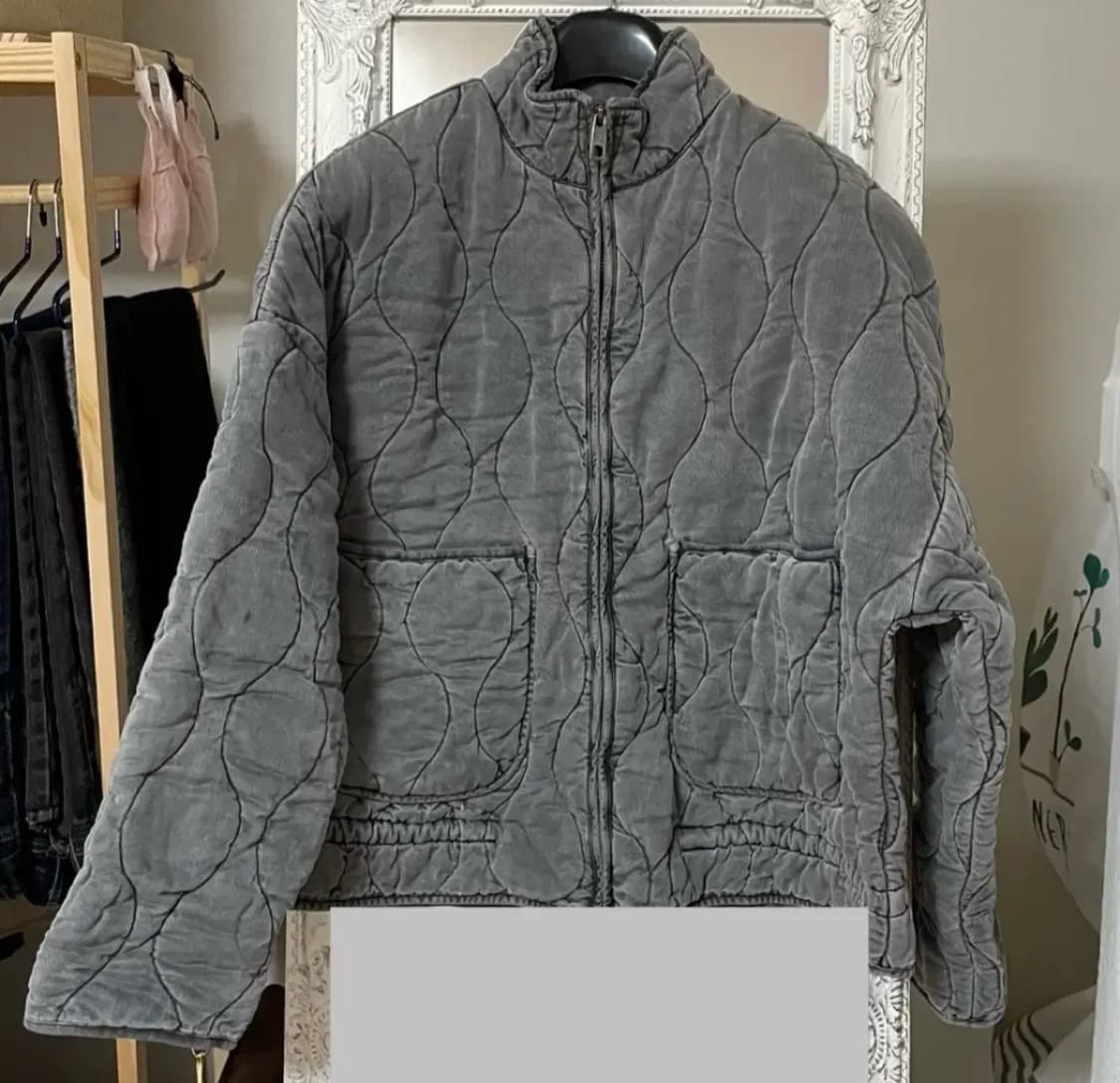 자라 퀄팅 자켓 그레이 M 상품이미지1