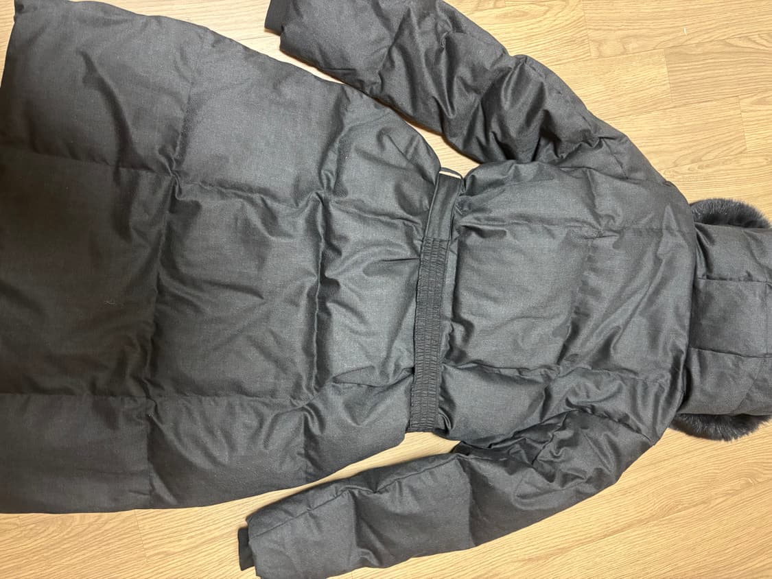 미착용 코오롱 프리미엄 울 스노우문 90 벨트 롱패딩 안타티카 상품이미지4