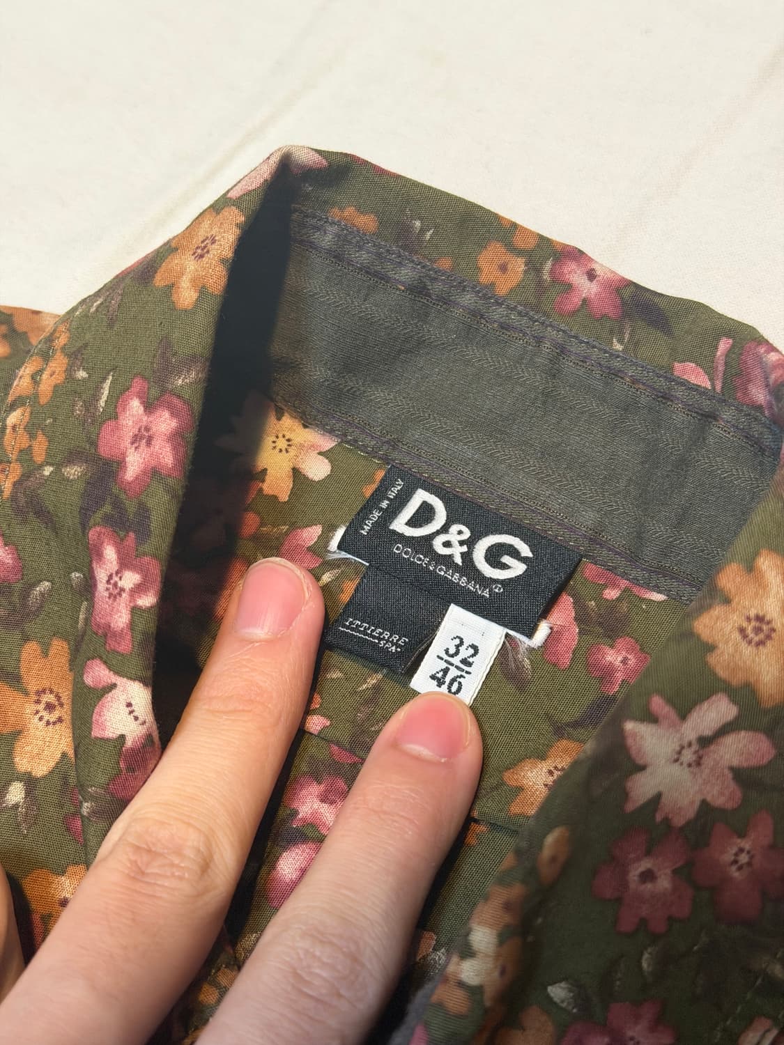 돌체앤가바나 아카이브 플라워 패턴 셔츠 상품이미지4