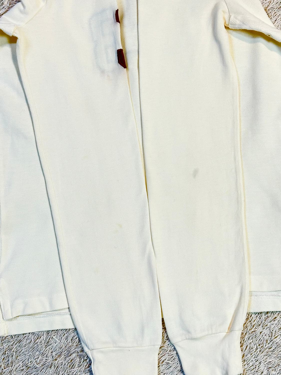 폴로 랄프로렌 슬림핏 빅포니 로고 PK 긴팔 카라티 아이보리 상품이미지4