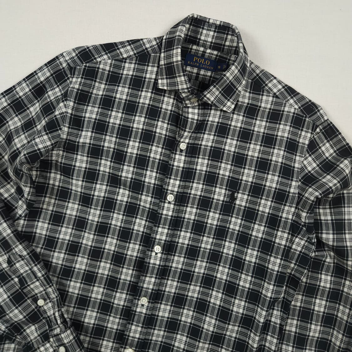 S(90) 폴로랄프로렌 타탄체크 셔츠 상품이미지1