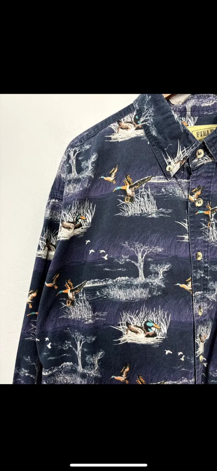 빈티지 아웃도어라이프 패턴 헌팅셔츠 H2233 상품이미지3