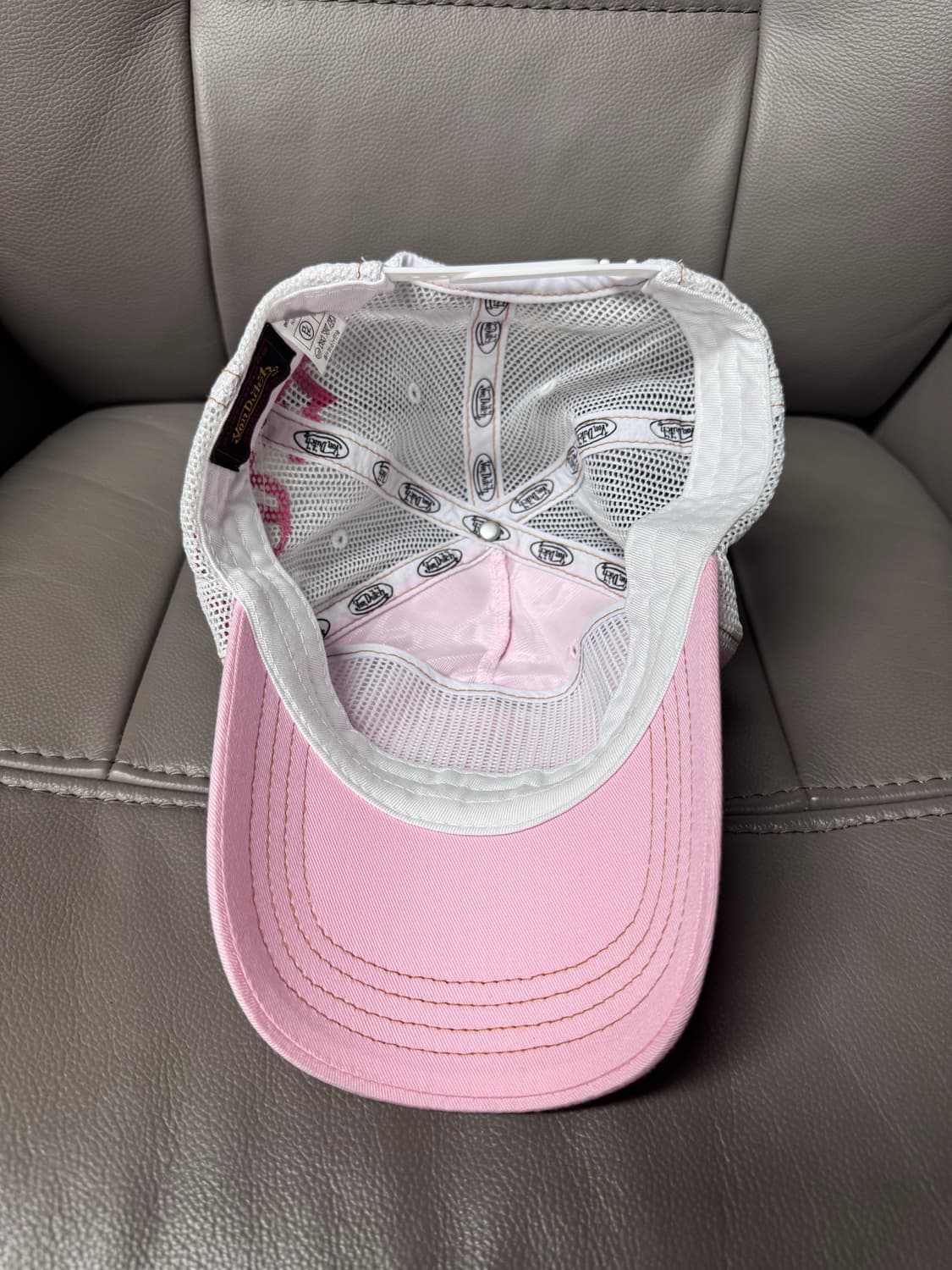 본더치 핑크 매쉬 볼캡 상품이미지3