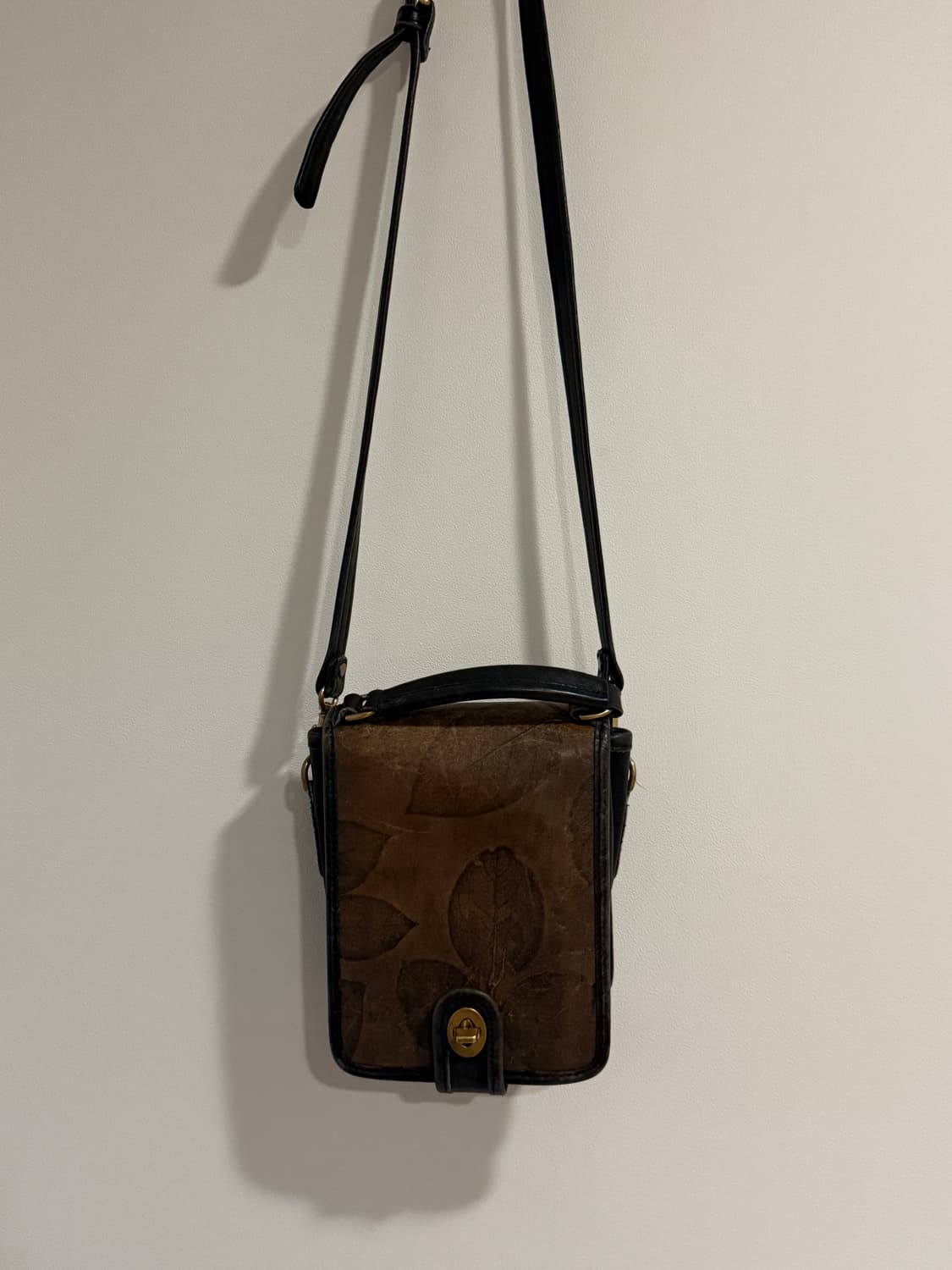 올드 빈티지 멀티포켓 리얼레더 미니 크로스백 상품이미지1