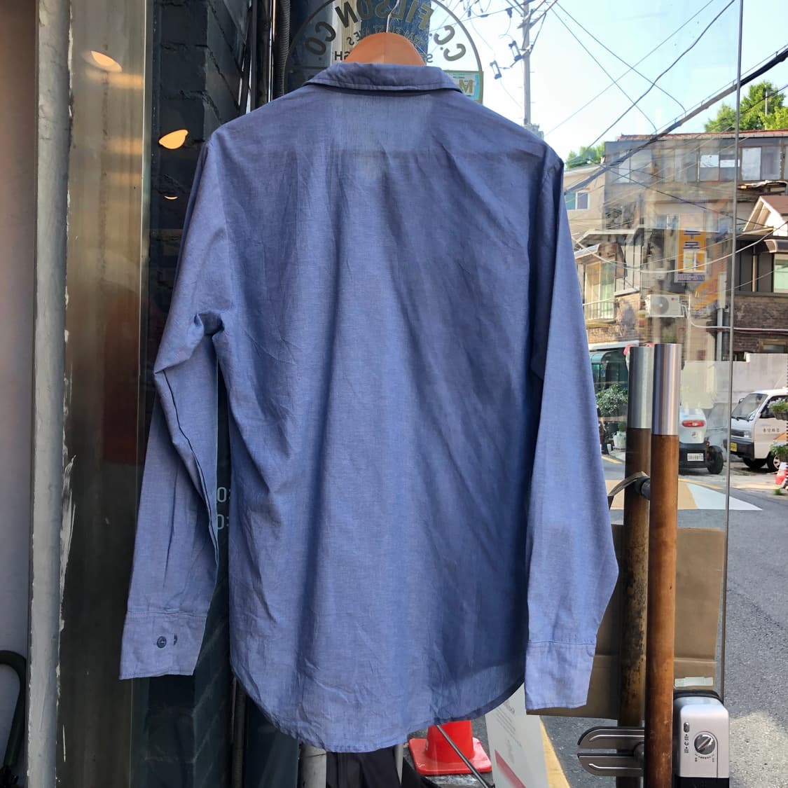 90s USN Chambray Shirt-M 상품이미지6