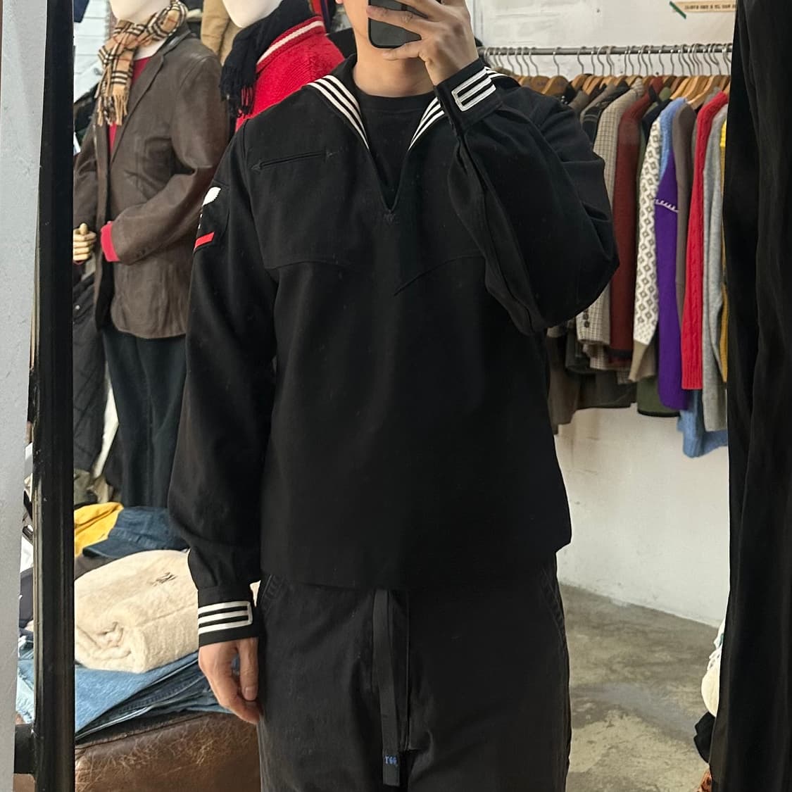 (착용컷) 미해군 울 세일러 셔츠 (남성용 98) 상품이미지4