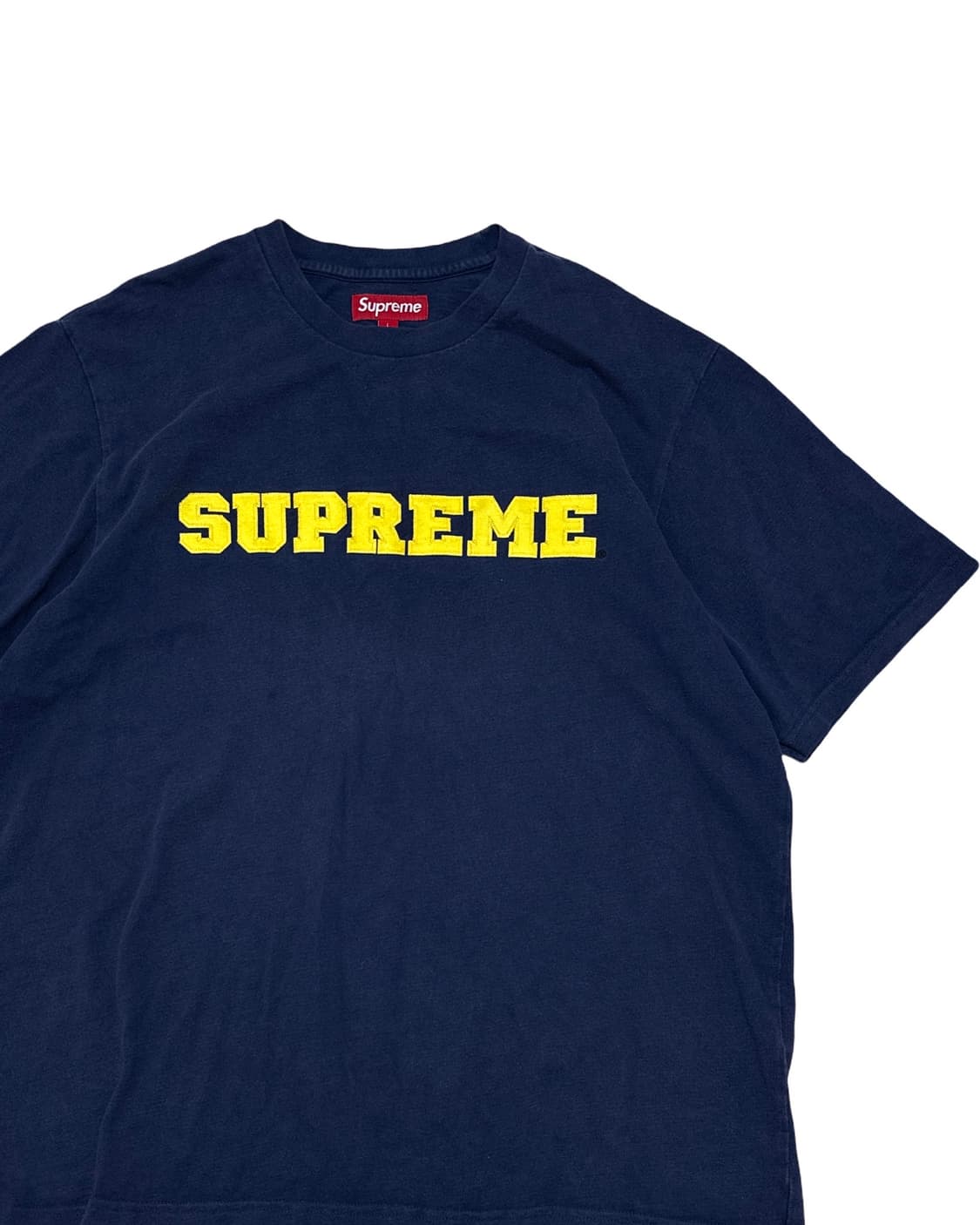슈프림 아치로고 네이비 반팔 티셔츠 상품이미지2
