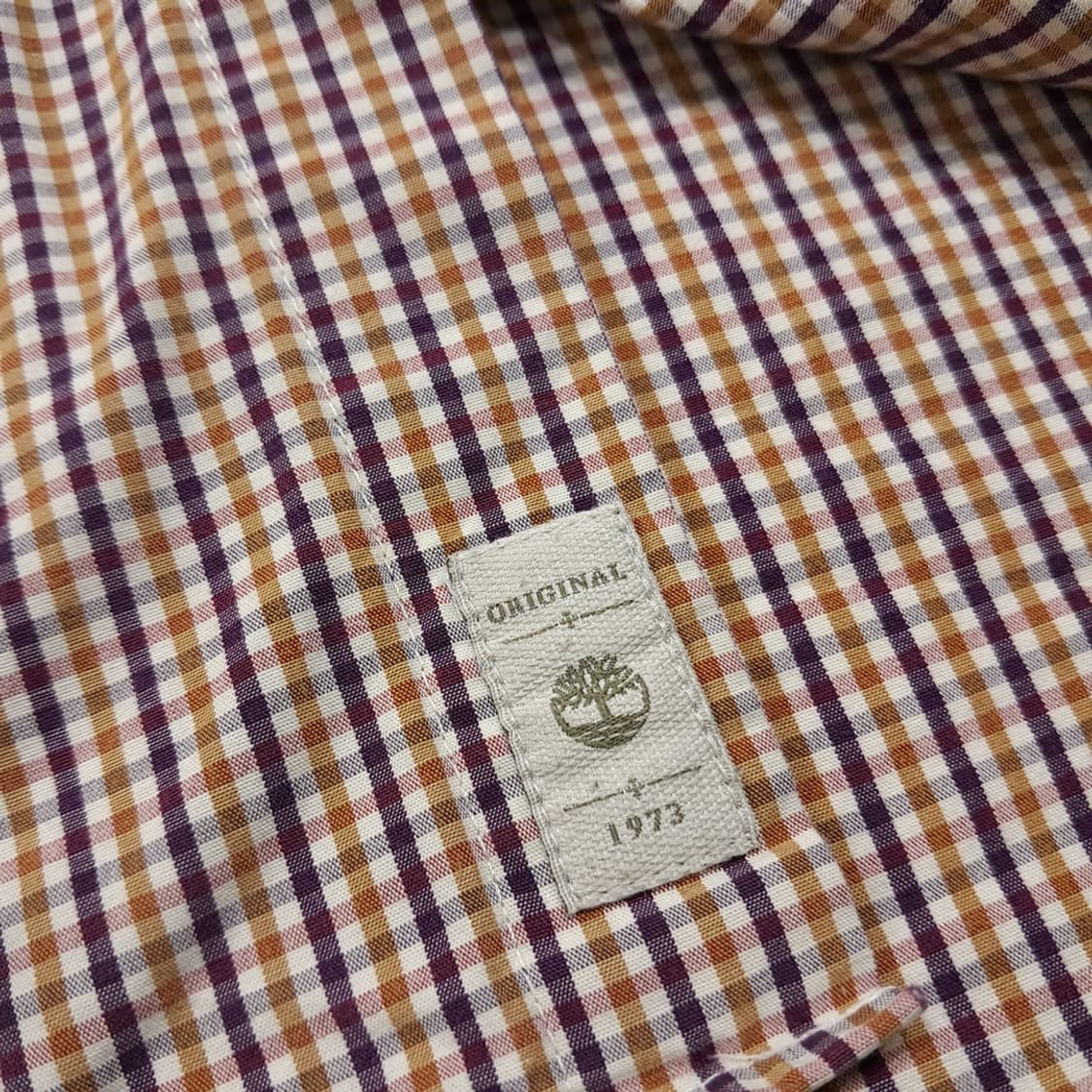 CL754 L 팀버랜드 슬림핏 마이크로 체크 버튼다운 셔츠 남방 상품이미지6