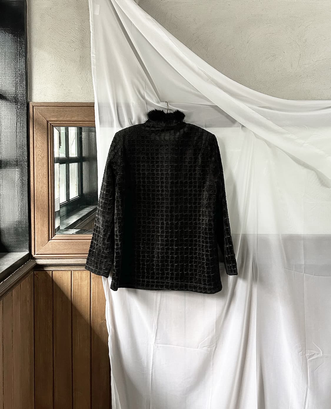 JPV fur trimming velvet jacket 상품이미지6