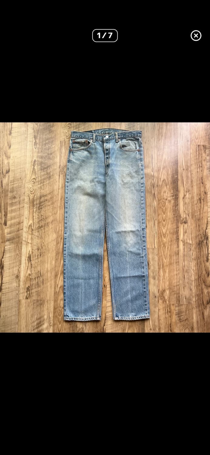 90‘s levis 501 데님팬츠 35size 상품이미지1