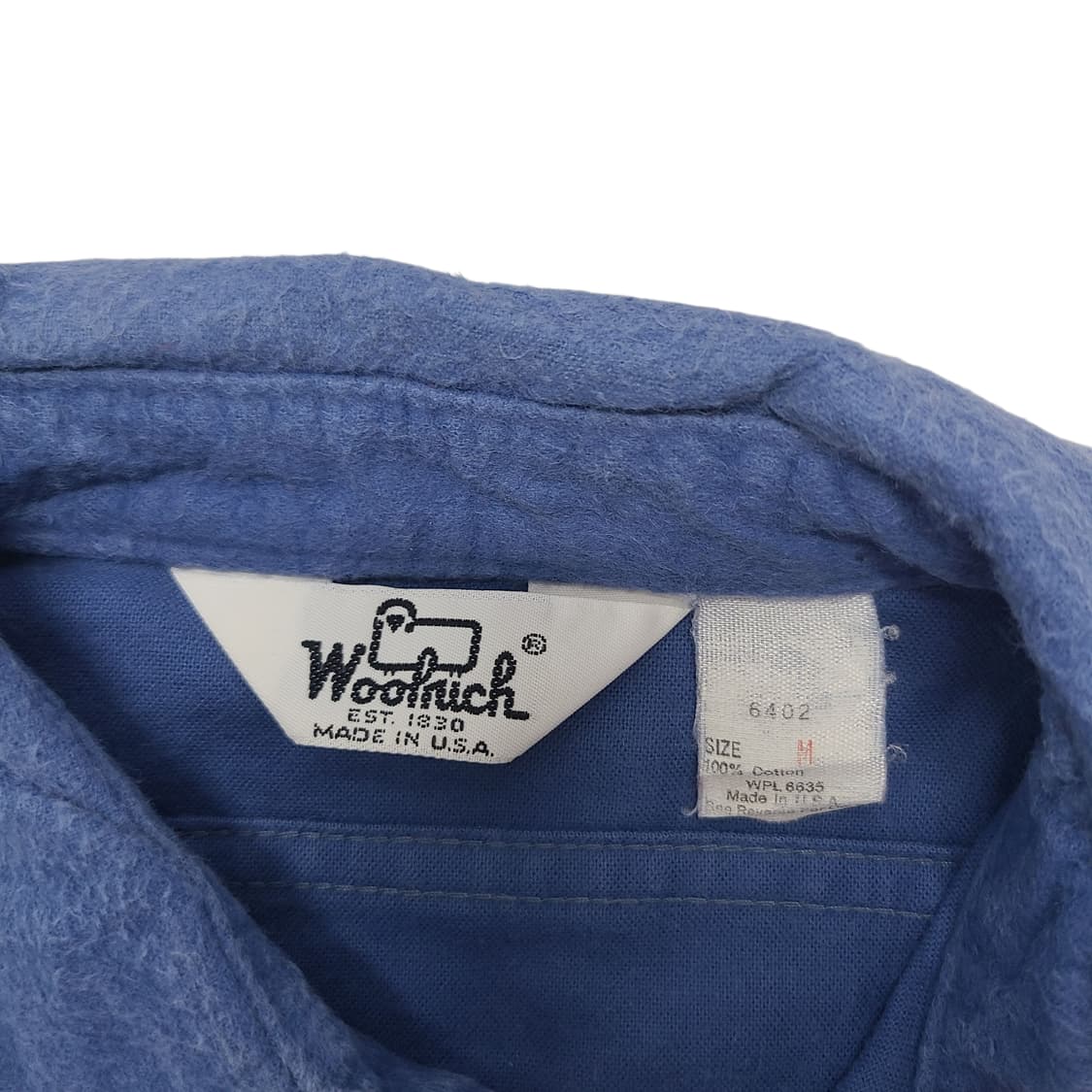 '80s-'90s Woolrich 피치드 코튼 셔츠 상품이미지4