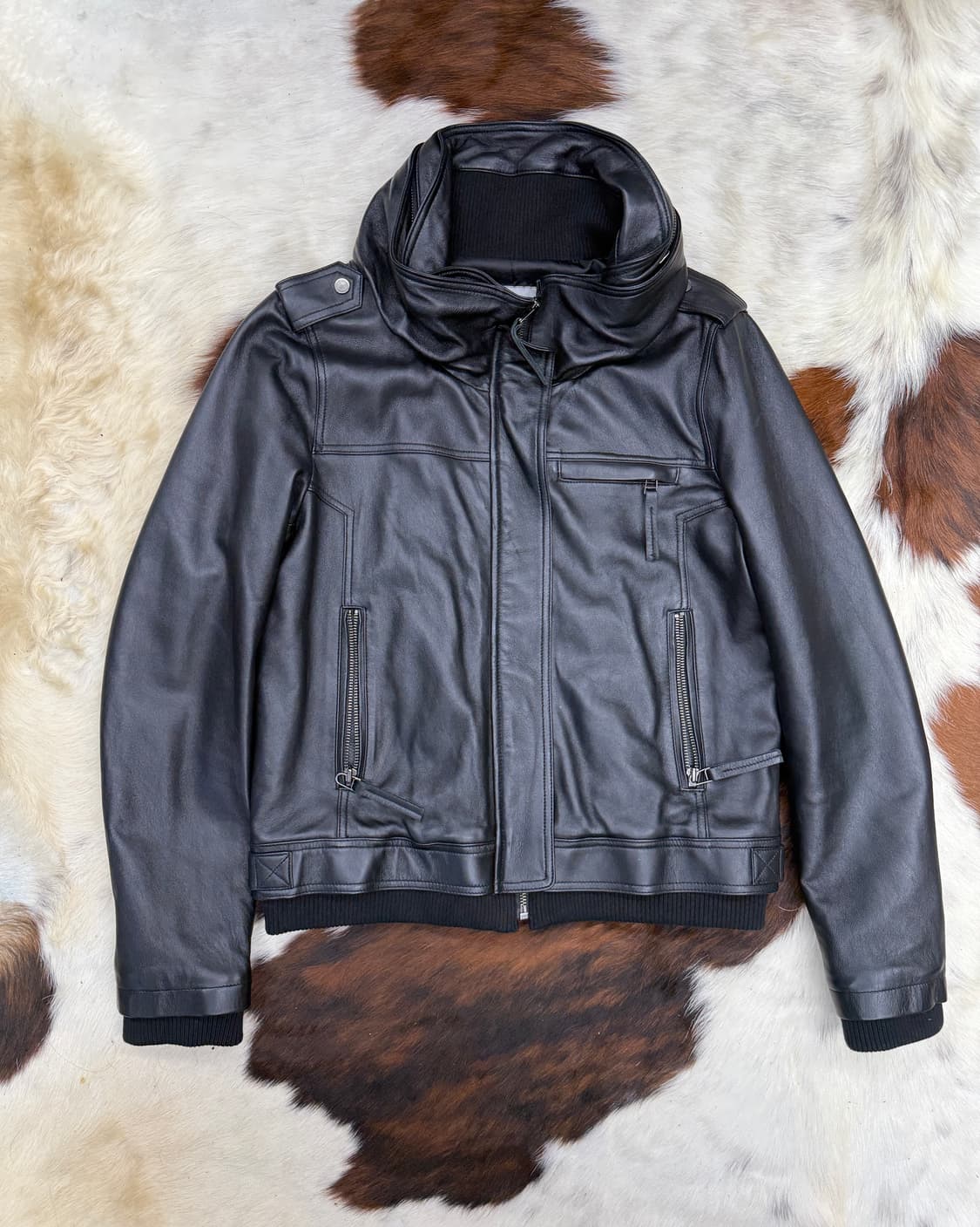 이탈리안 램레더 크롭 보노자켓 상품이미지1