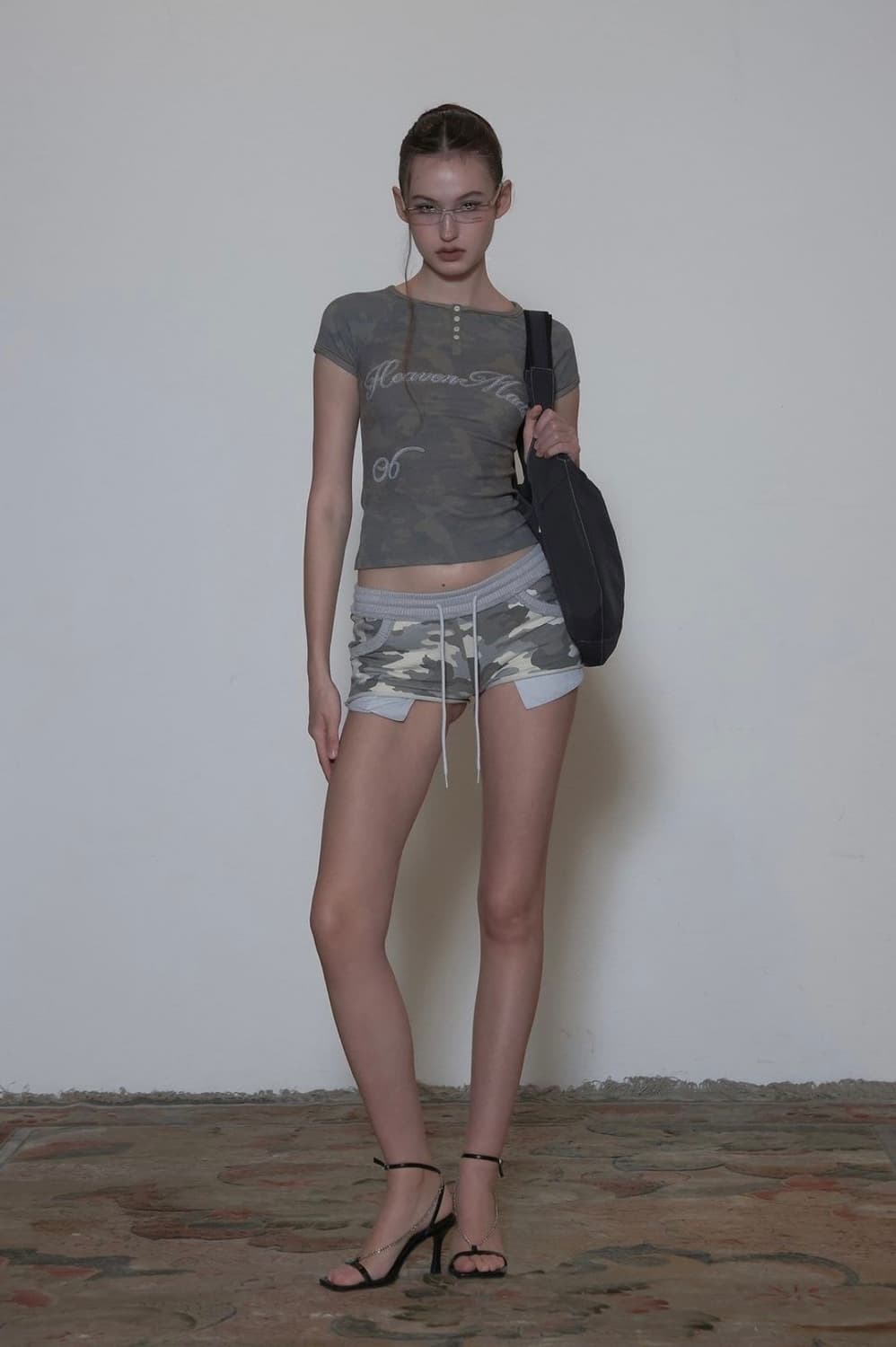 스컬프터 헤븐리 버튼 다운 카모 티 포레스트 S 상품이미지2