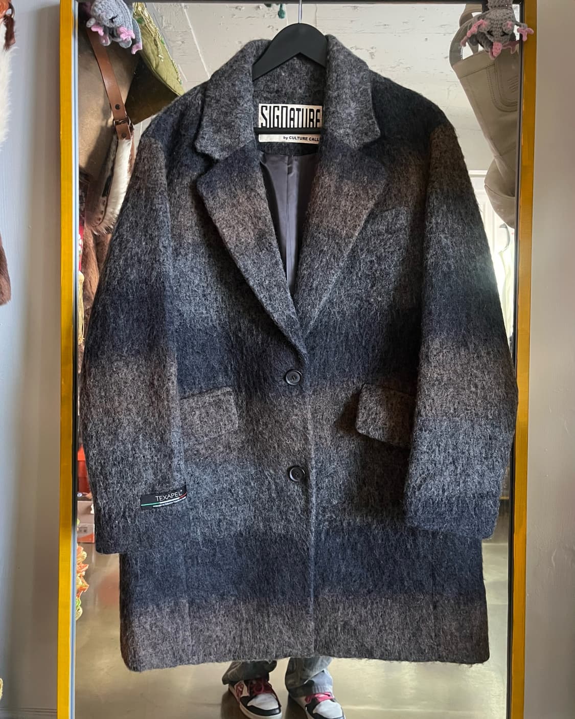 CULTURE CALL Italian Mohair Check Jacket 상품이미지3