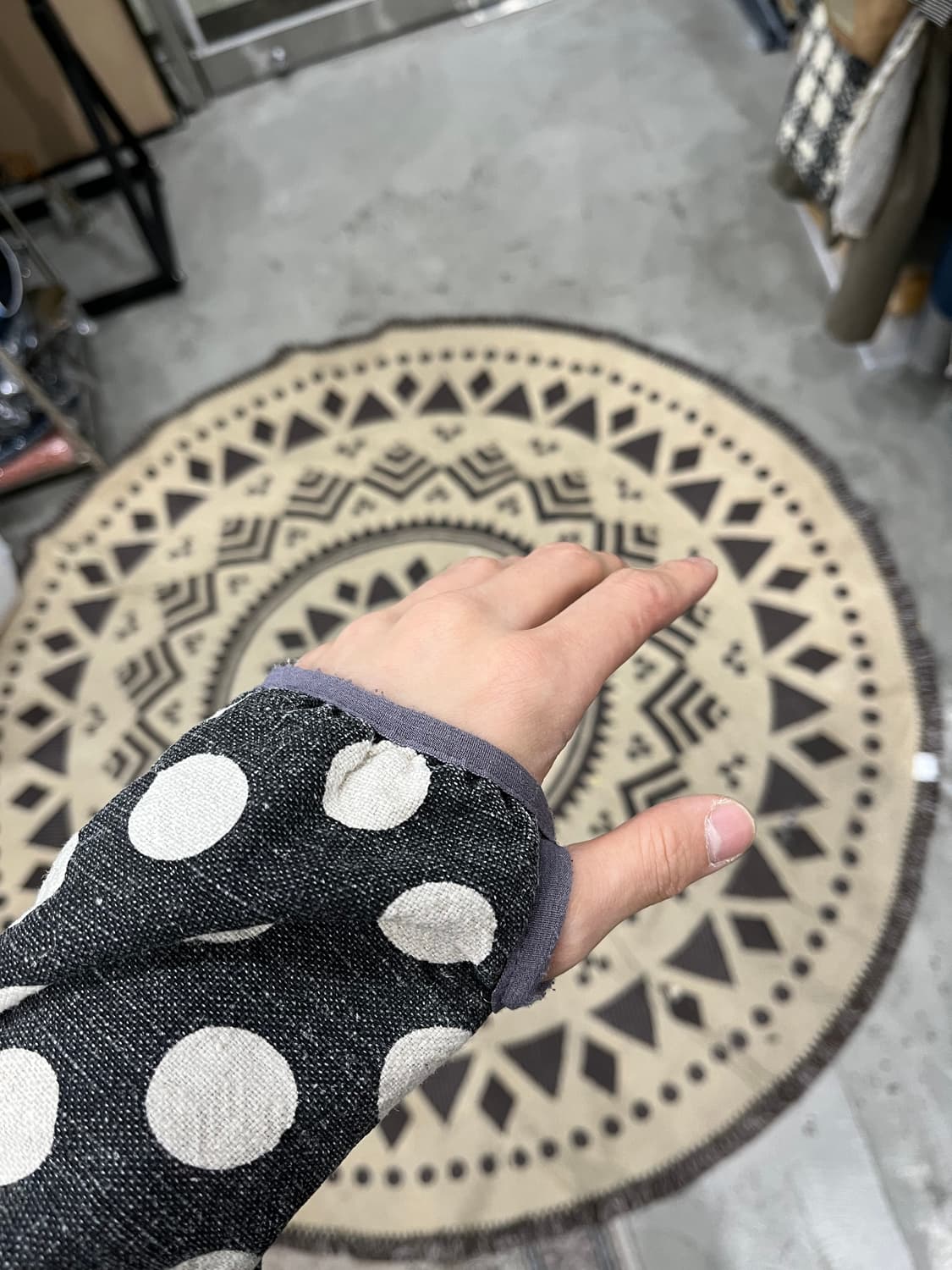 Go slow Caravan 린넨 블렌디드 도트 자켓 상품이미지7