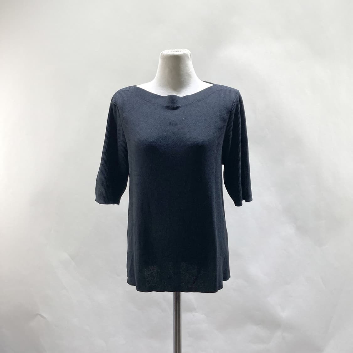 모르간 2024 여성반팔니트티 진네이비 최상 95 상품이미지1