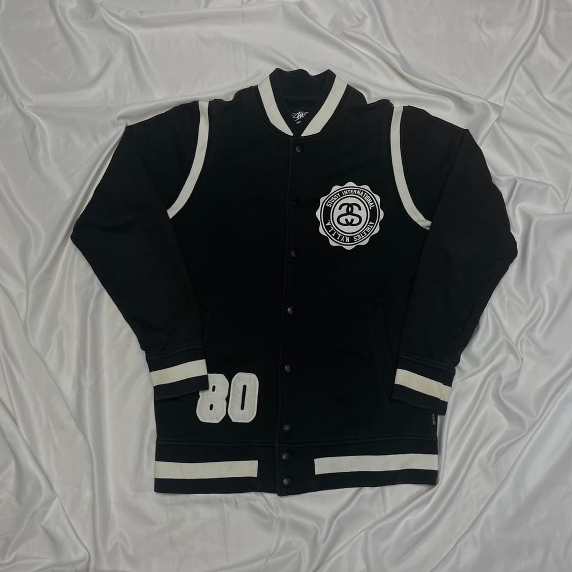 스투시 80's 올드스쿨 블랙바시티자켓 M 상품이미지1