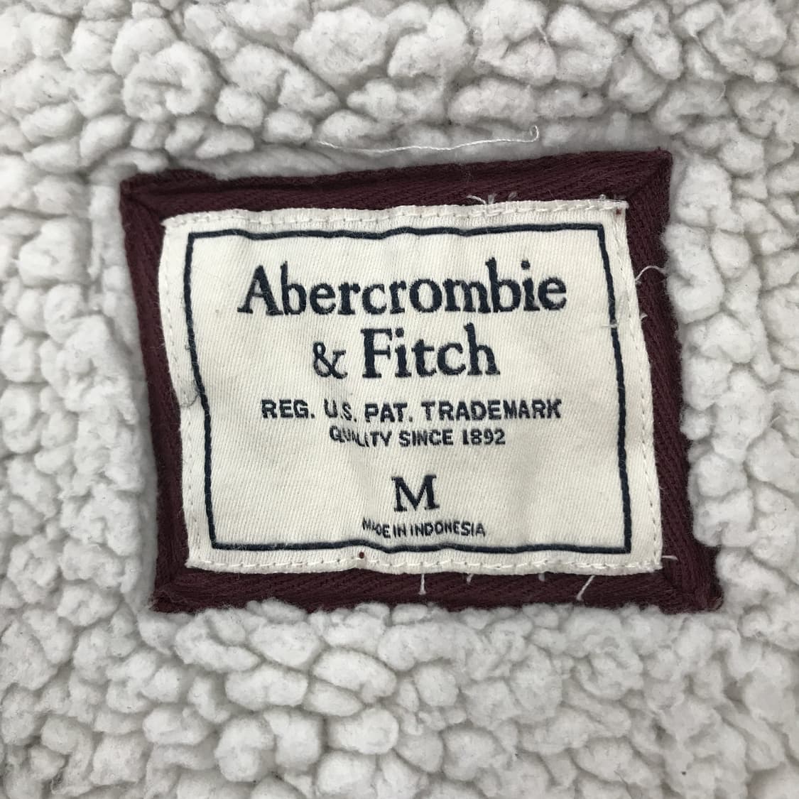 아베크롬비 양털안감 버건디 후드집업 [M] 상품이미지4