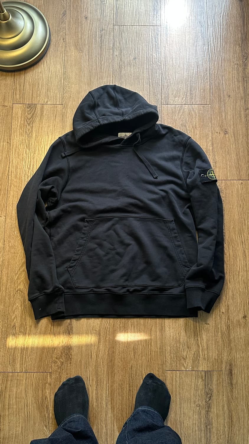 스톤아일랜드 블랙 후드티 L 정품 상품이미지1