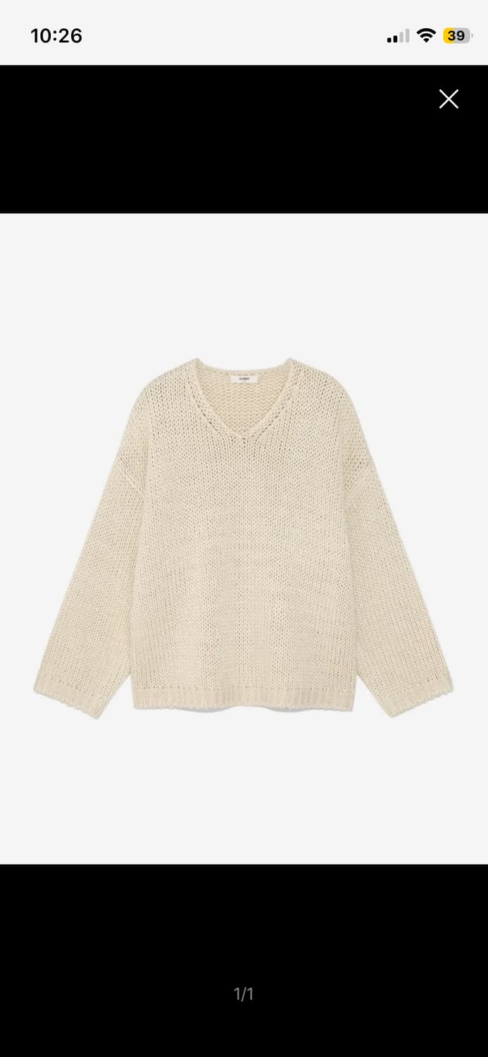 G COZY OVER KNIT TOP (CREAM) 상품이미지2