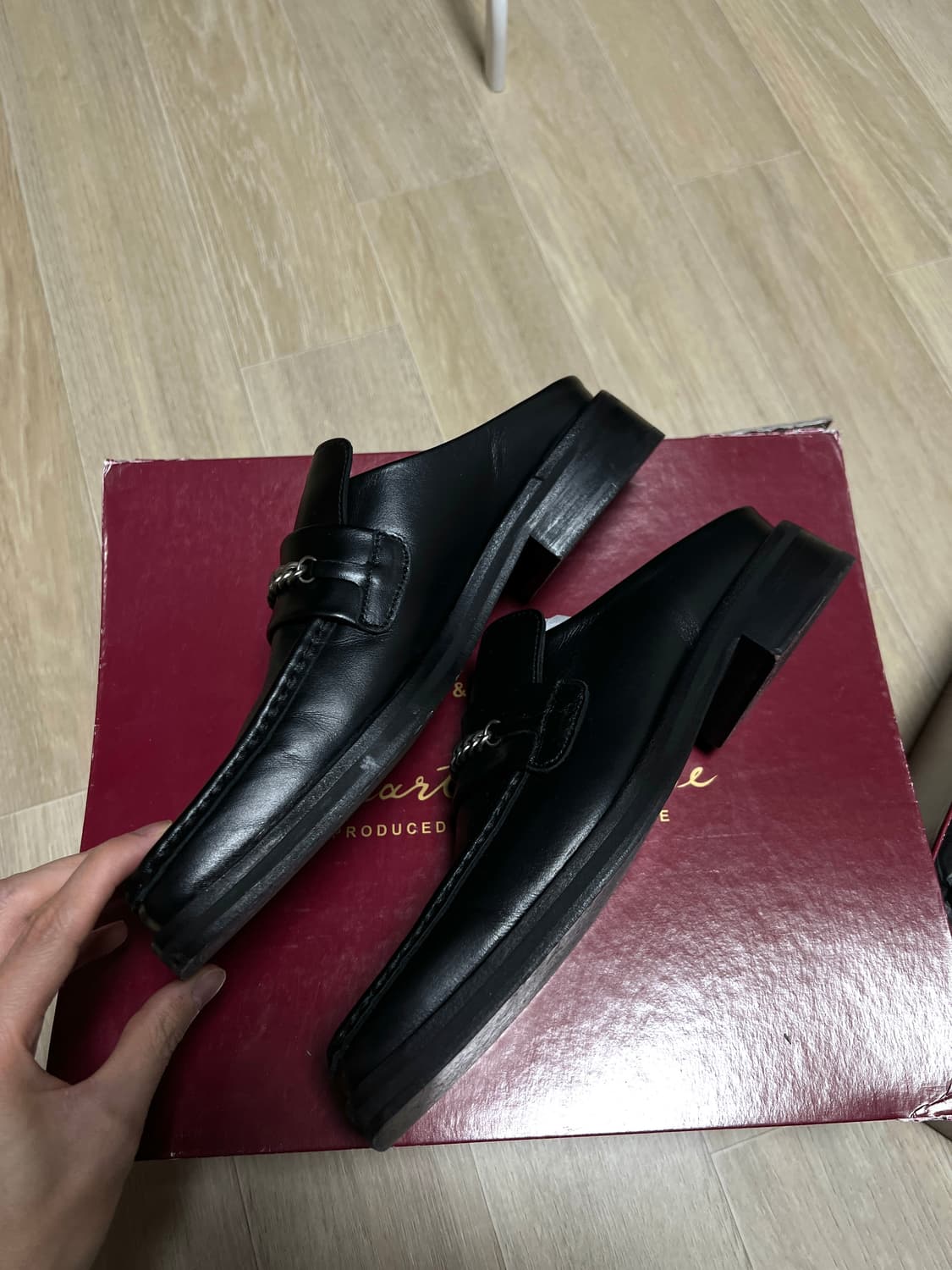 마틴로즈 스퀘어토 뮬 더비 로퍼 상품이미지3