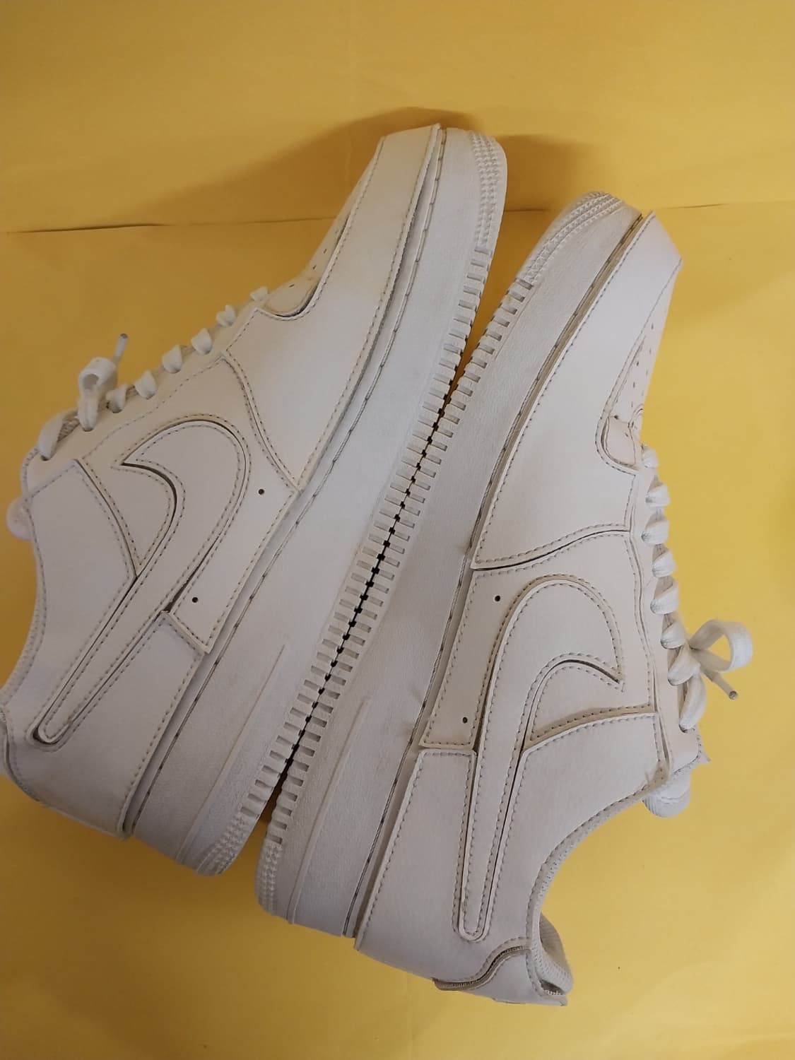 남성 나이키 에어포스1 로우 1/1 스티치 커스텀 운동화 (270) 상품이미지8