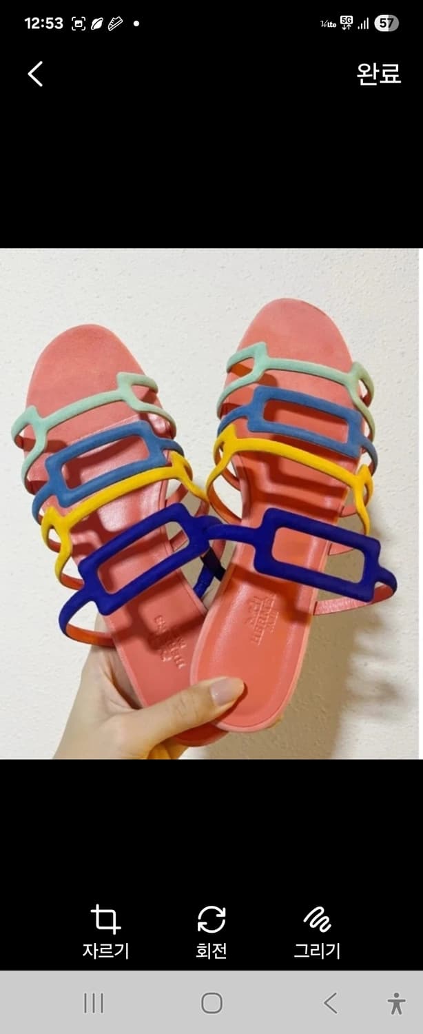 (정품)에르메스 슬리퍼 샌들 상태최상 38사이즈 상품이미지4