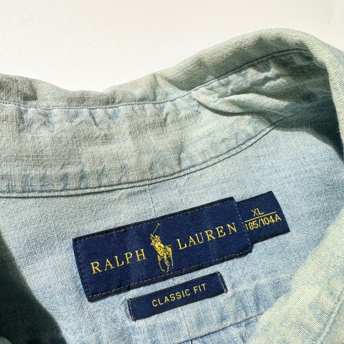 폴로 랄프로렌 샴브레이 데님 셔츠 상품이미지4