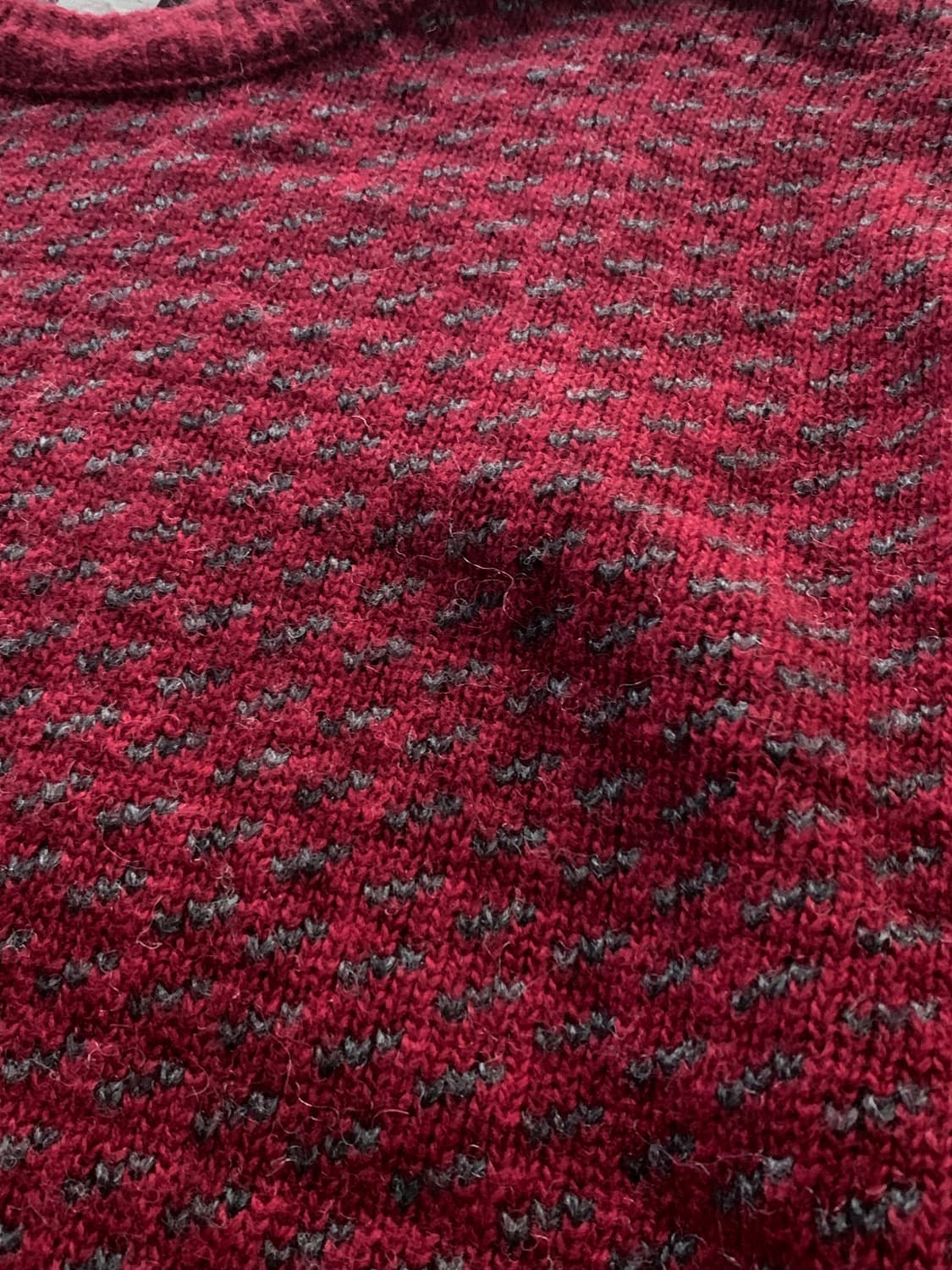 00s 엘엘빈 버드아이 노르위전 스웨터 상품이미지3