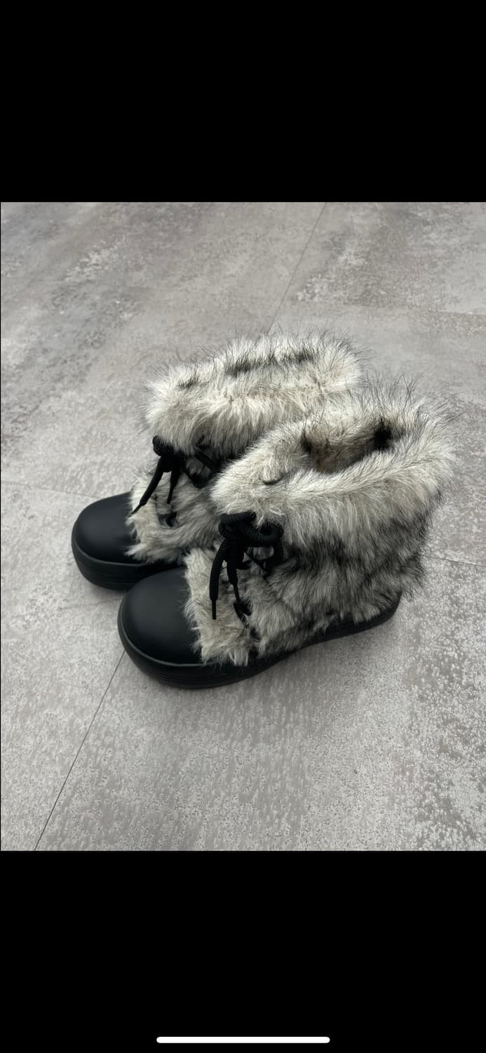 빈티지 퍼 리본 부츠 H1581 상품이미지4