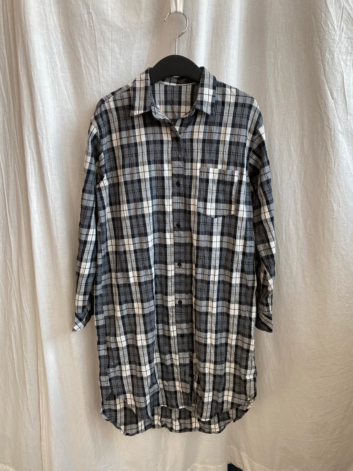 VIS 체크 롱셔츠(M) 상품이미지2