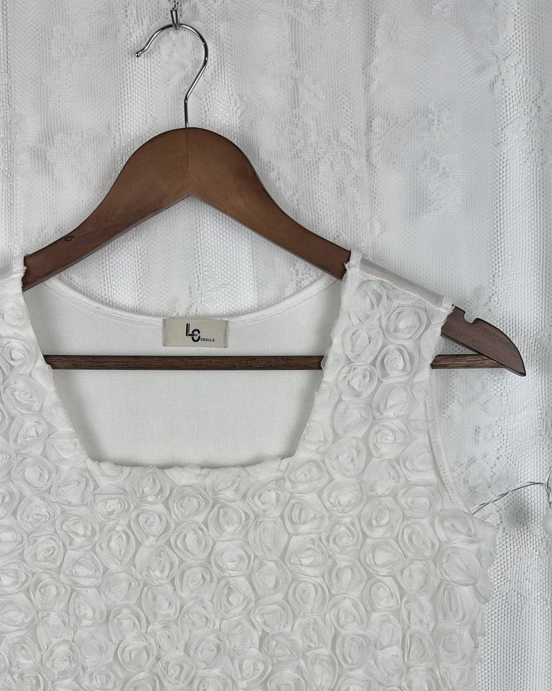 JPN rosette texture sleeveless top 상품이미지5