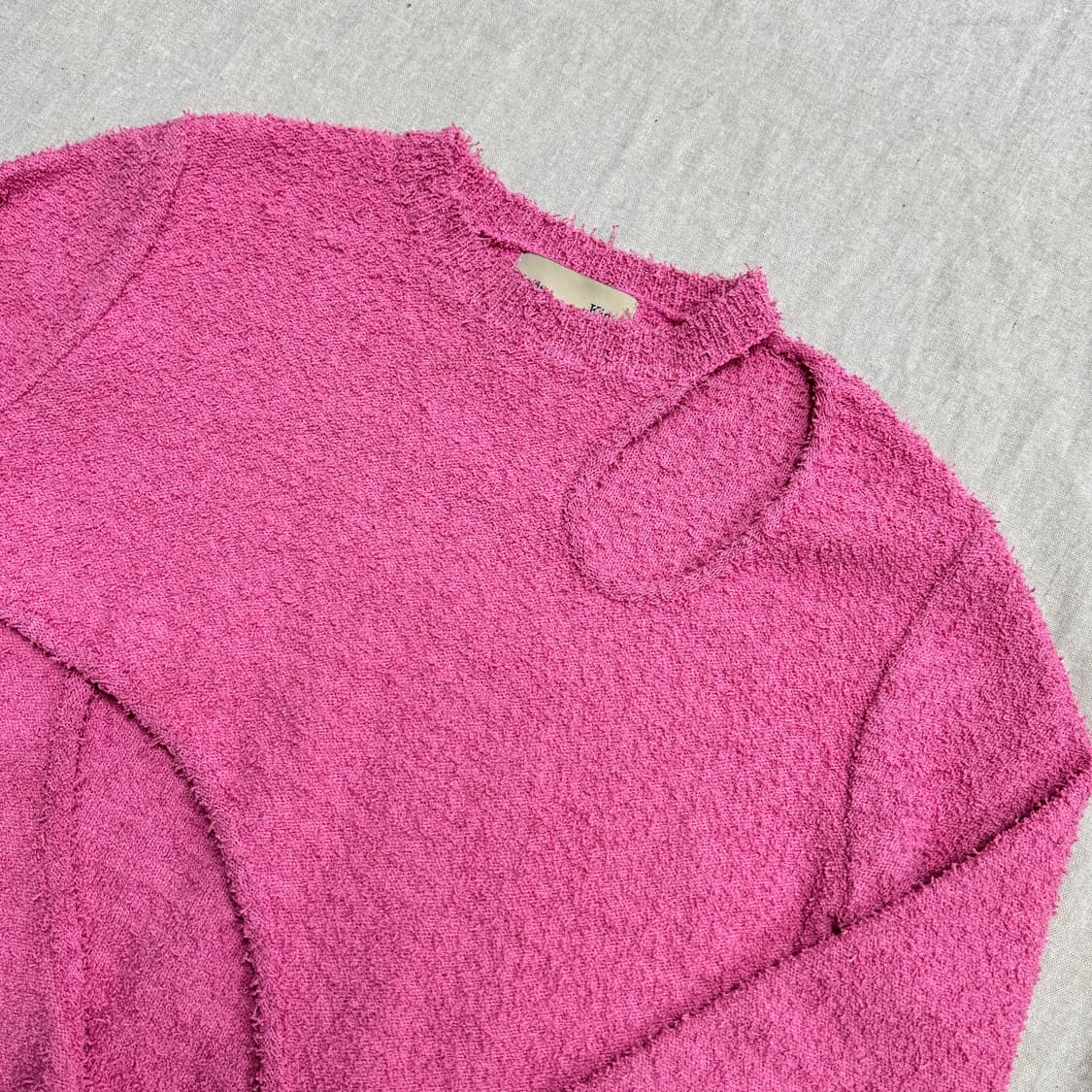 마뗑킴 부클 언발 니트 F 상품이미지2