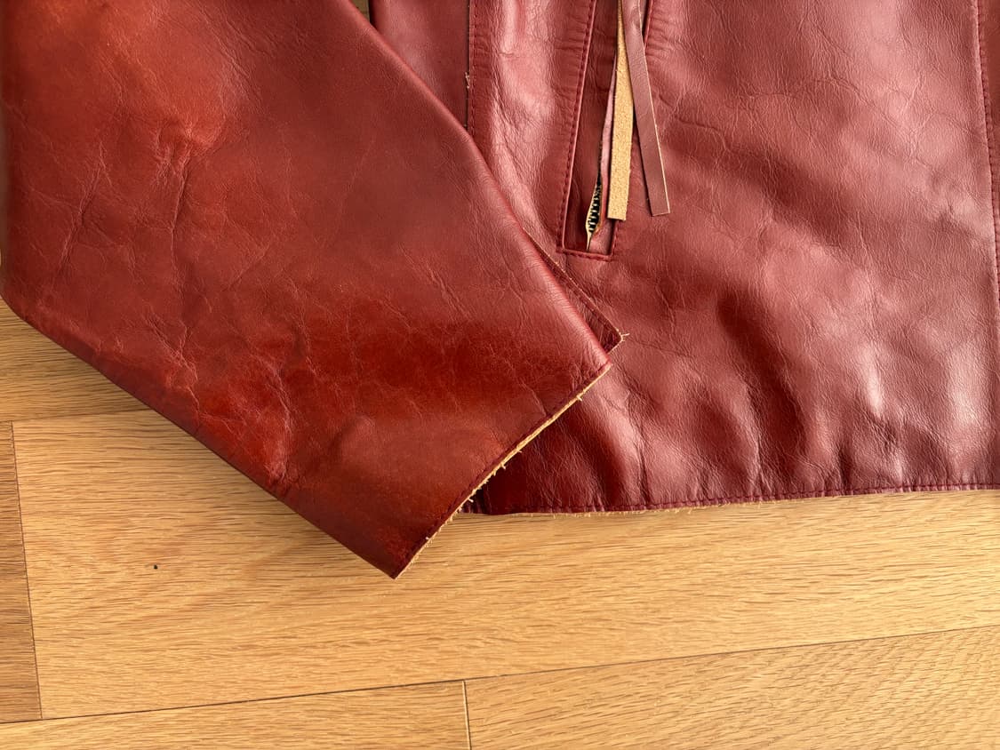 LEMARD 르마드 소가죽 자켓 레드 2사이즈 상품이미지6