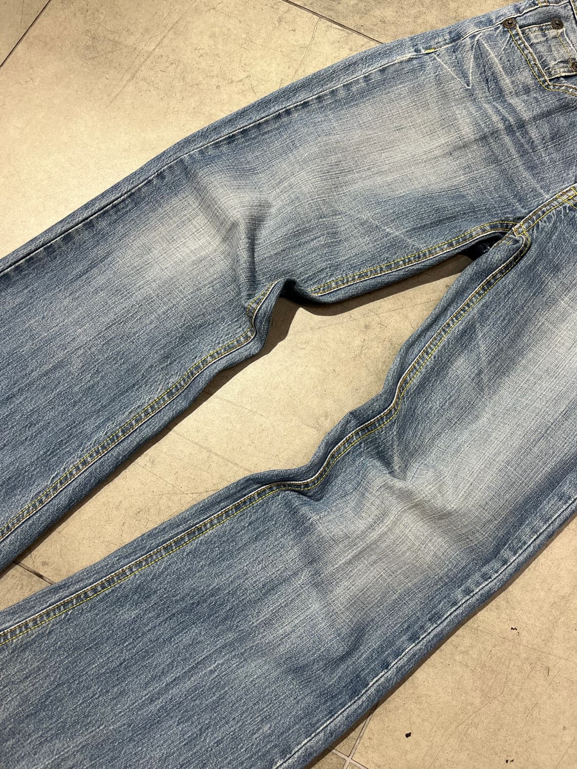 일본 빈티지 포켓 세미 부츠컷 데님 팬츠 상품이미지9
