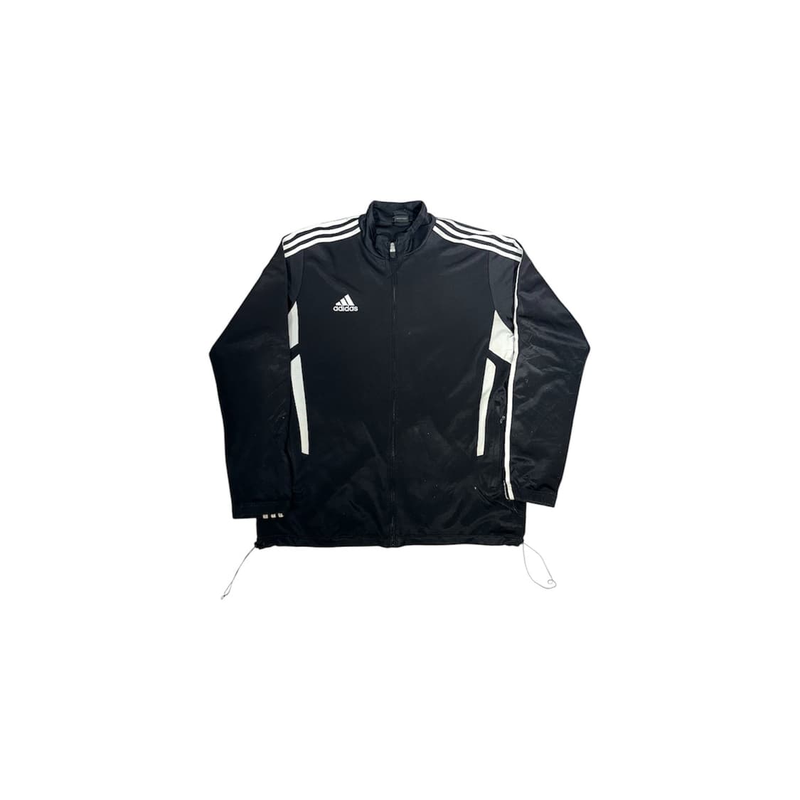 아디다스 블랙 올드스쿨 화이트 삼선 오버핏 트랙탑 져지 2XL 상품이미지5