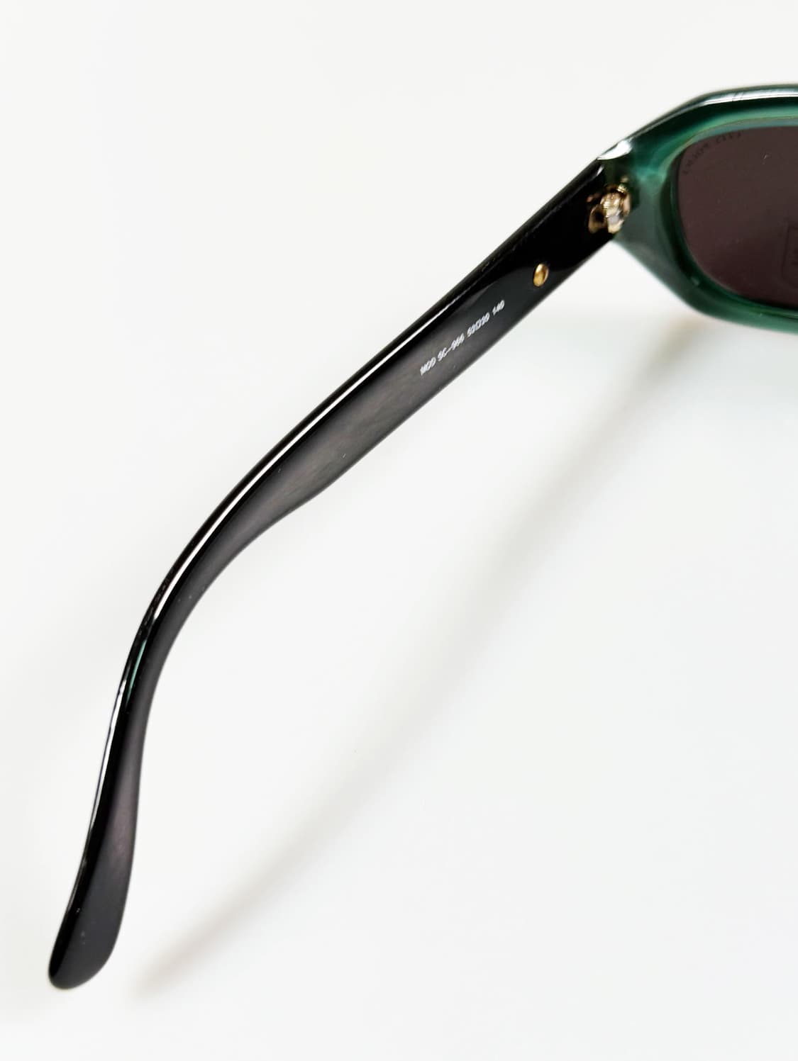 90s CITY POLICE 볼드 스퀘어 투톤 프레임 빈티지 선글라스 상품이미지8